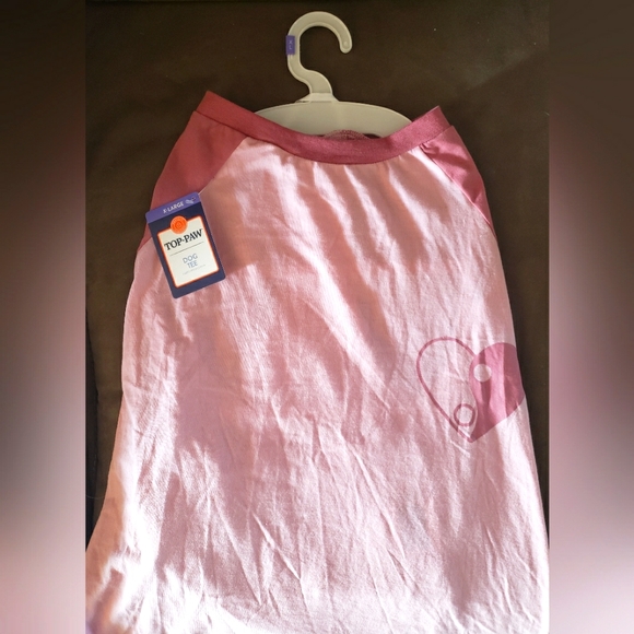 Top Paw Dog Pink Heart Brand New Top Paw Size Xlarge Dog Shirt